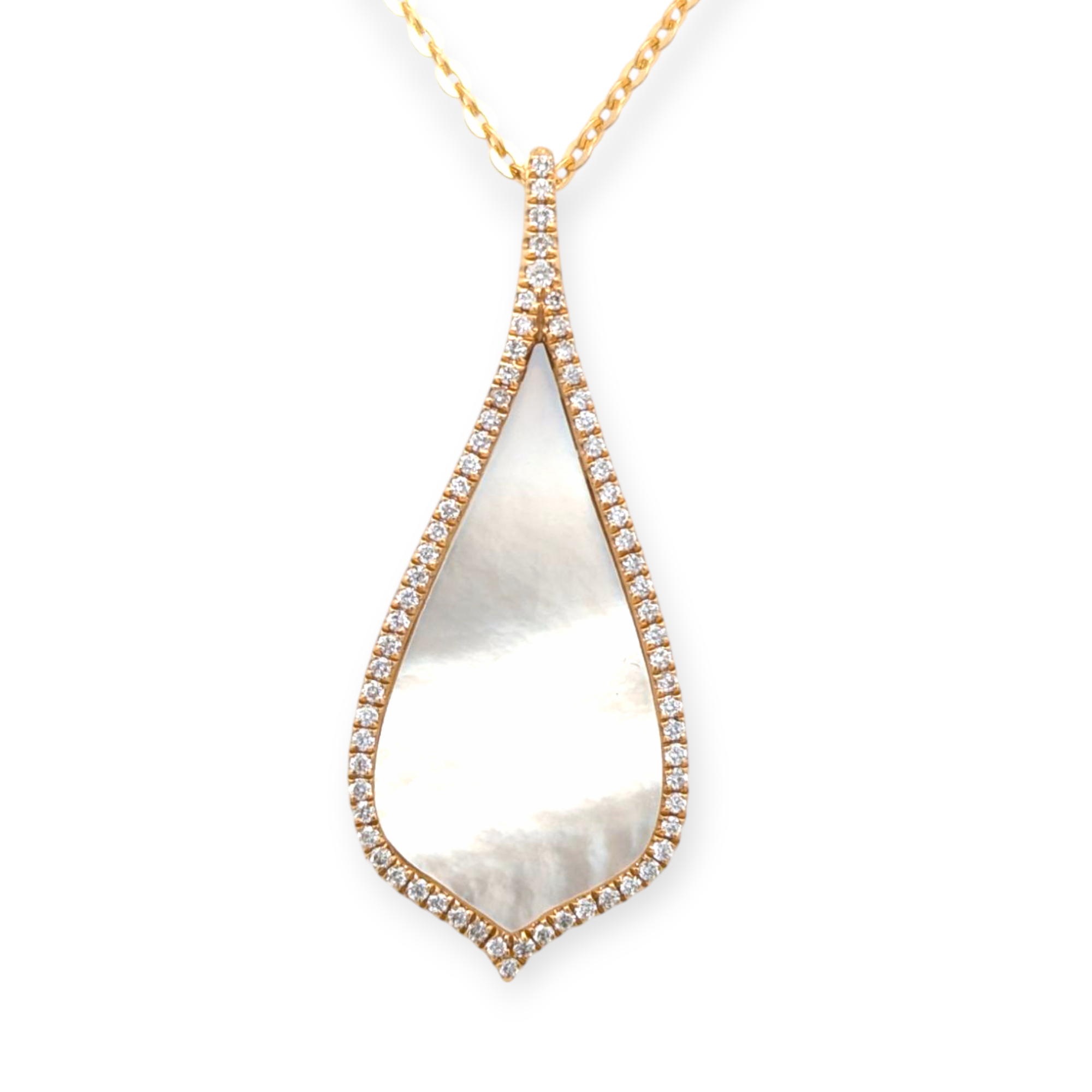 Mother of Pearl and Diamond Pendant