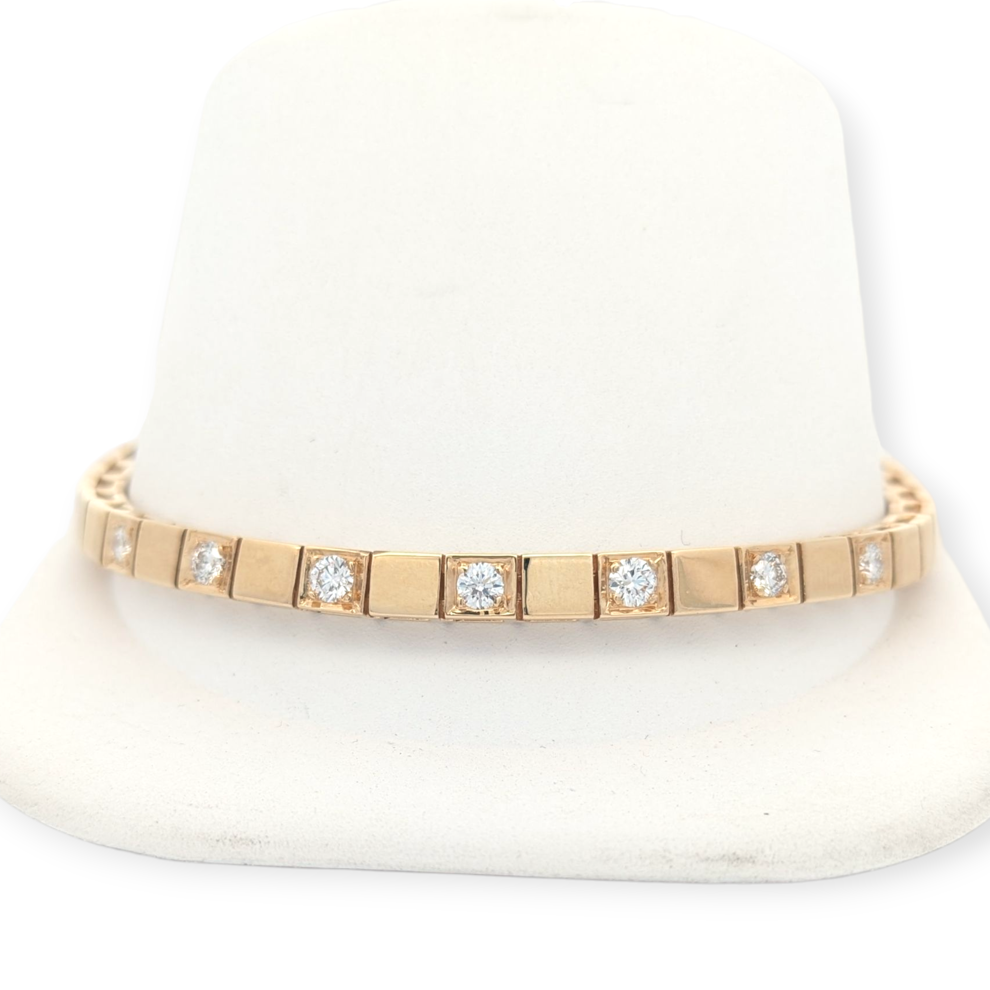 14K Yellow Gold 5-Stone Tennis Bracelet