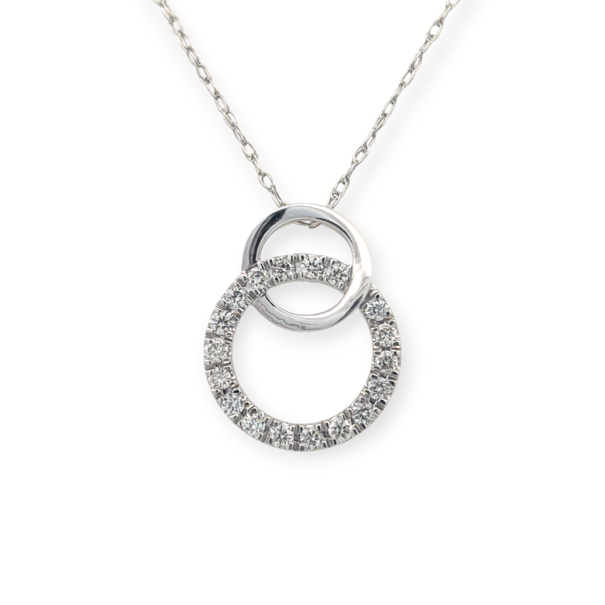Double Loop and Diamond Pendant