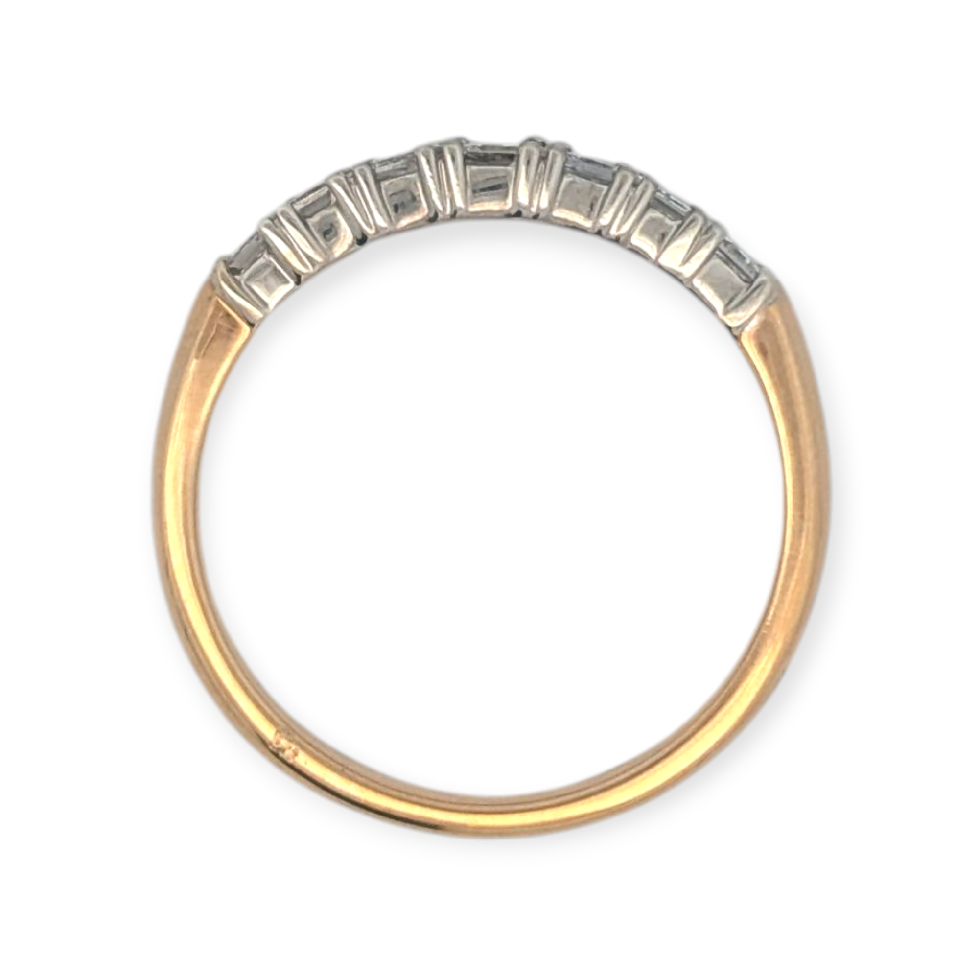 Vintage Princess Cut Diamond Band