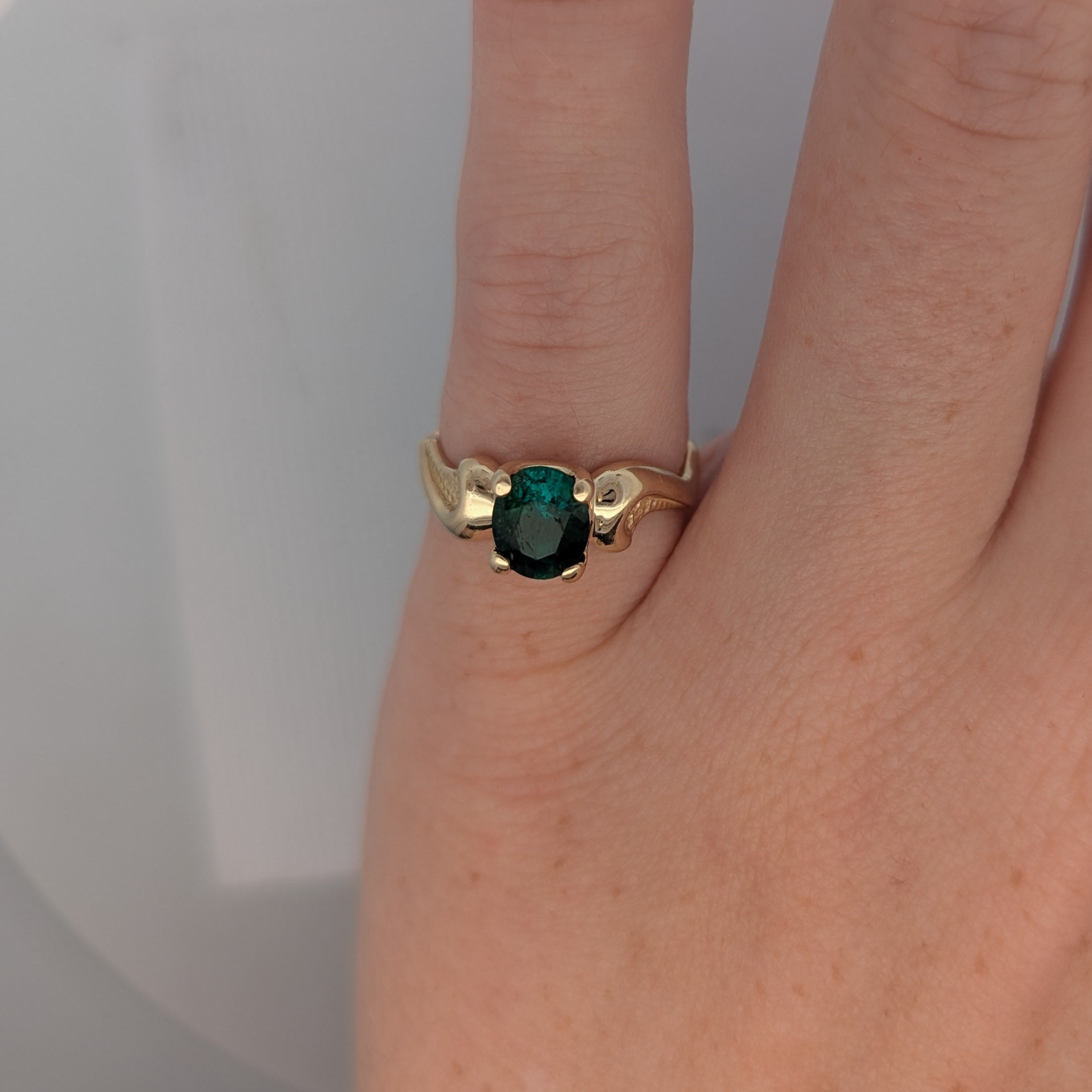 Vintage Green Tourmaline Ring