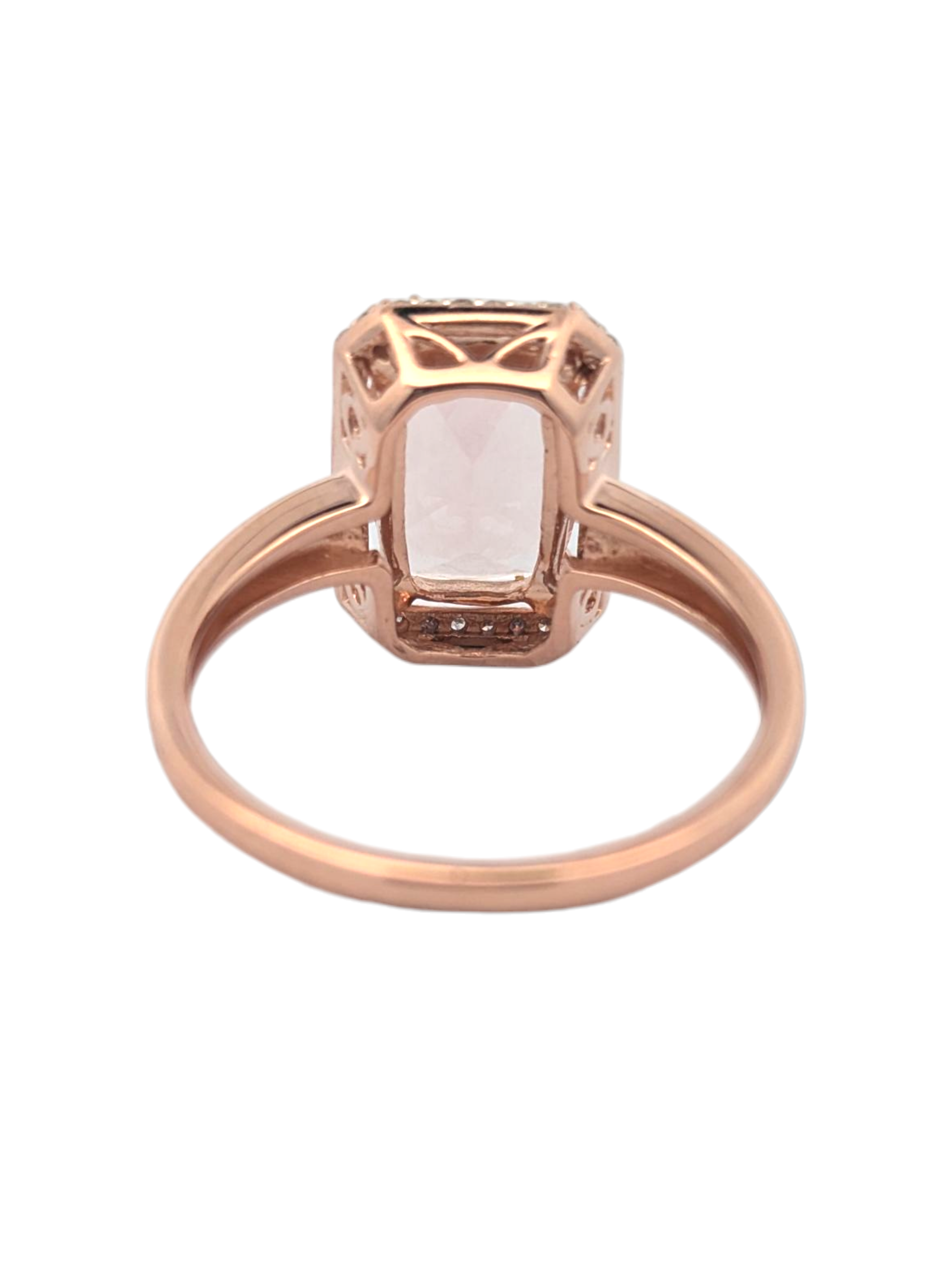 Vintage 14K Rose Gold and Morganite Ring