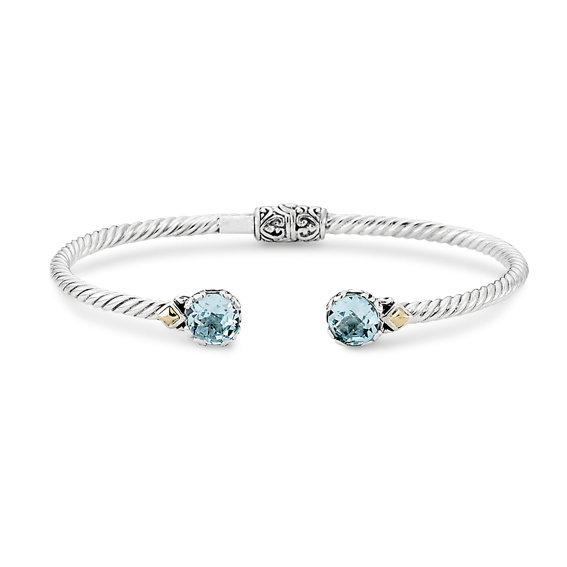 Sterling Silver Gemstone Bangle