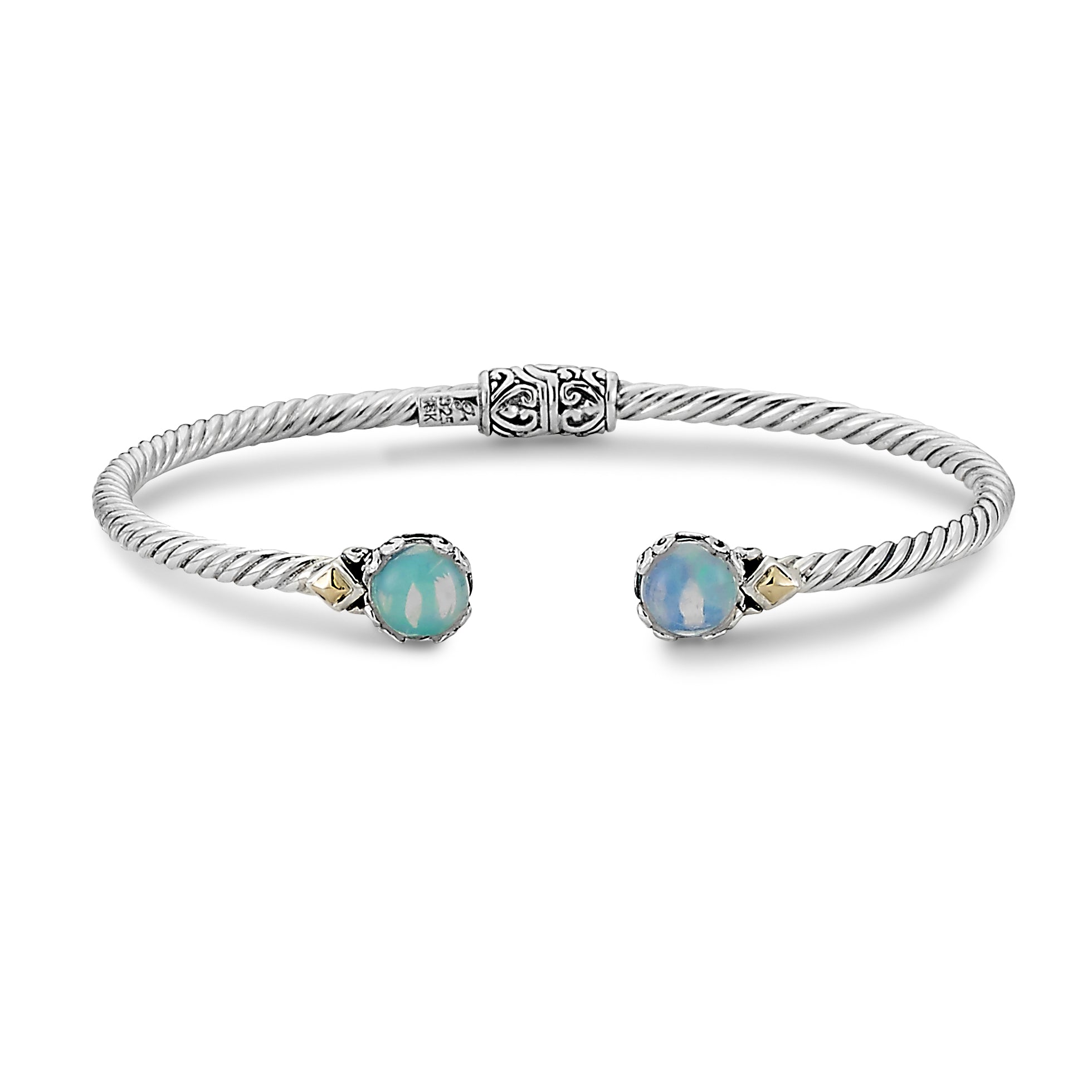 Sterling Silver Gemstone Bangle