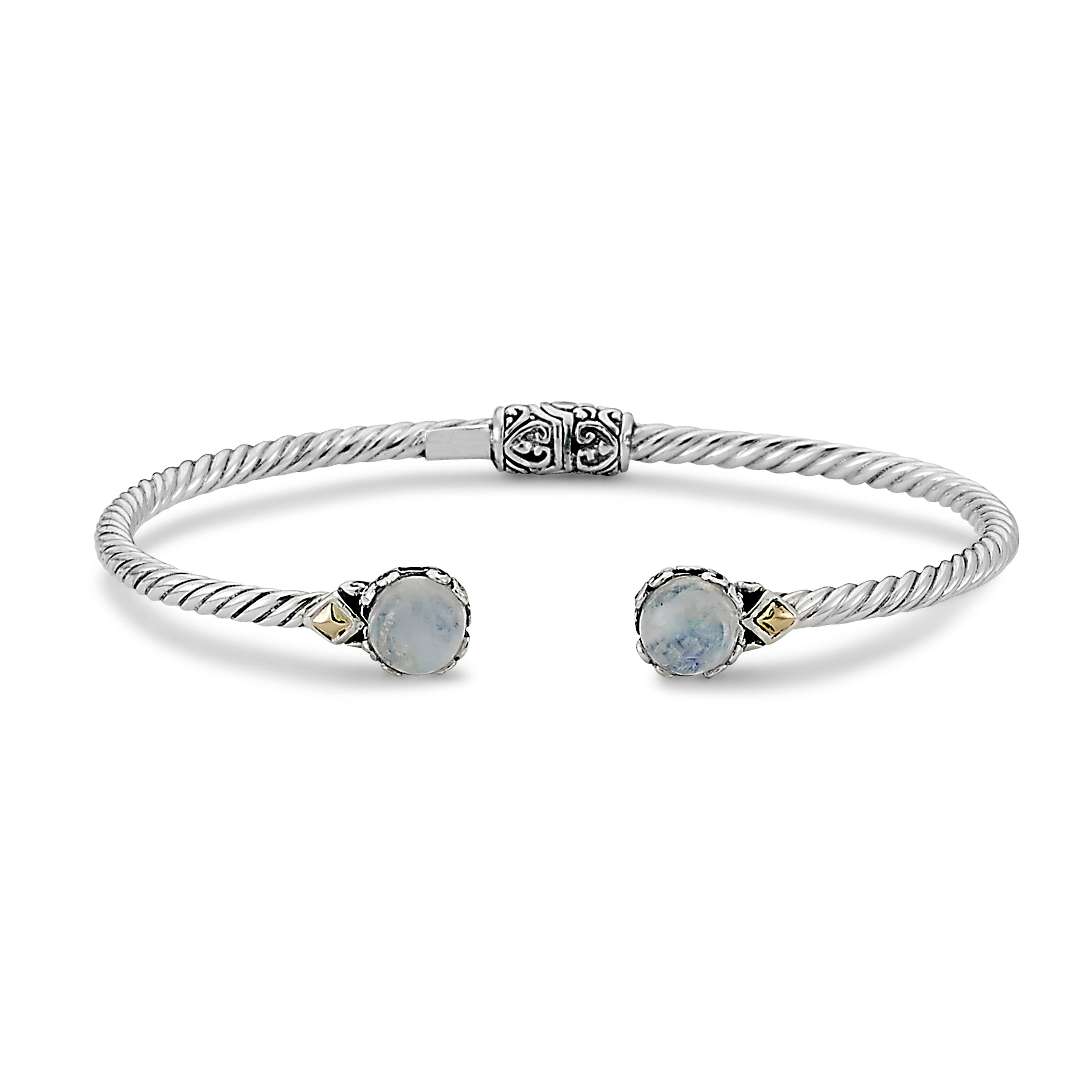 Sterling Silver Gemstone Bangle