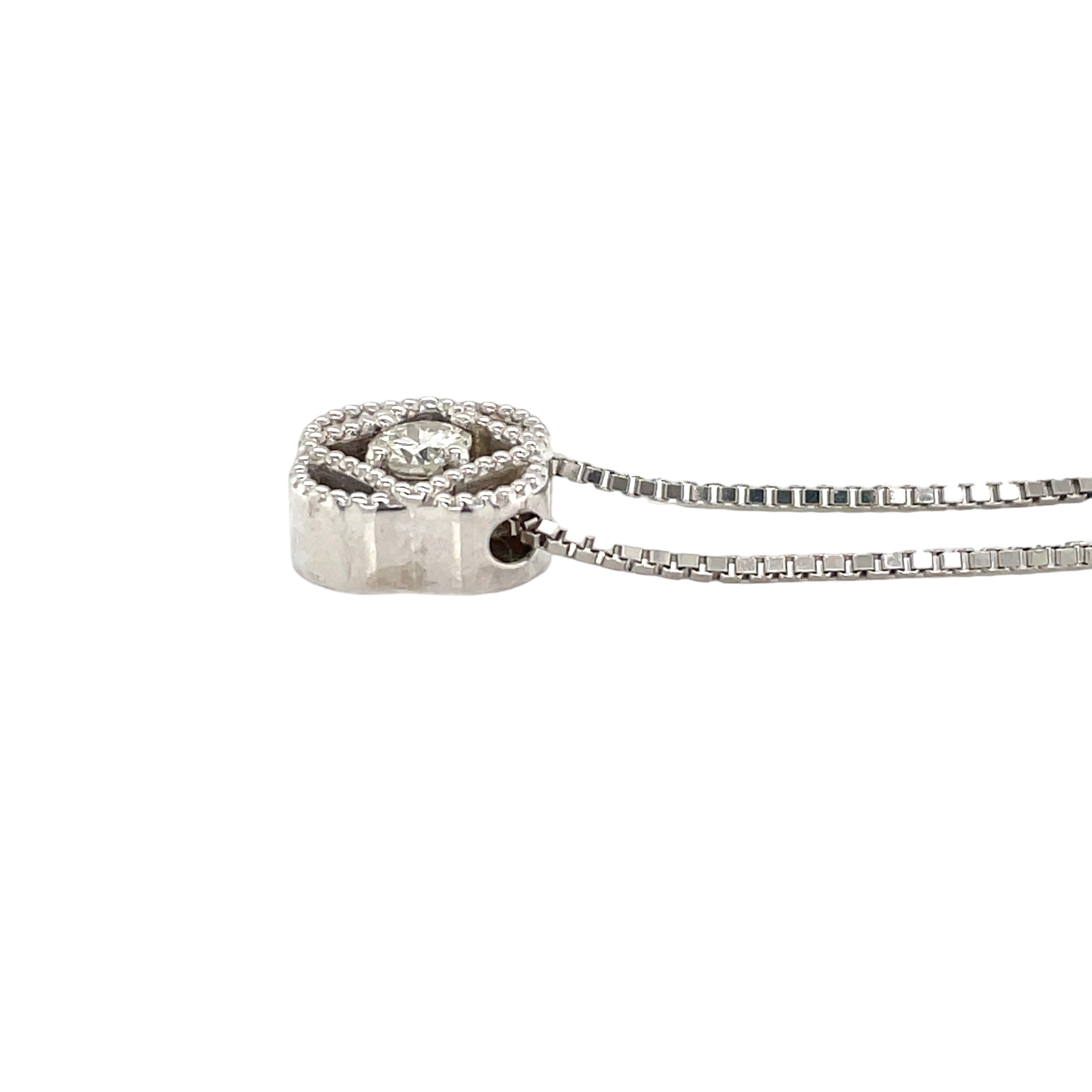 Cari Diamond Necklace in 14k White Gold