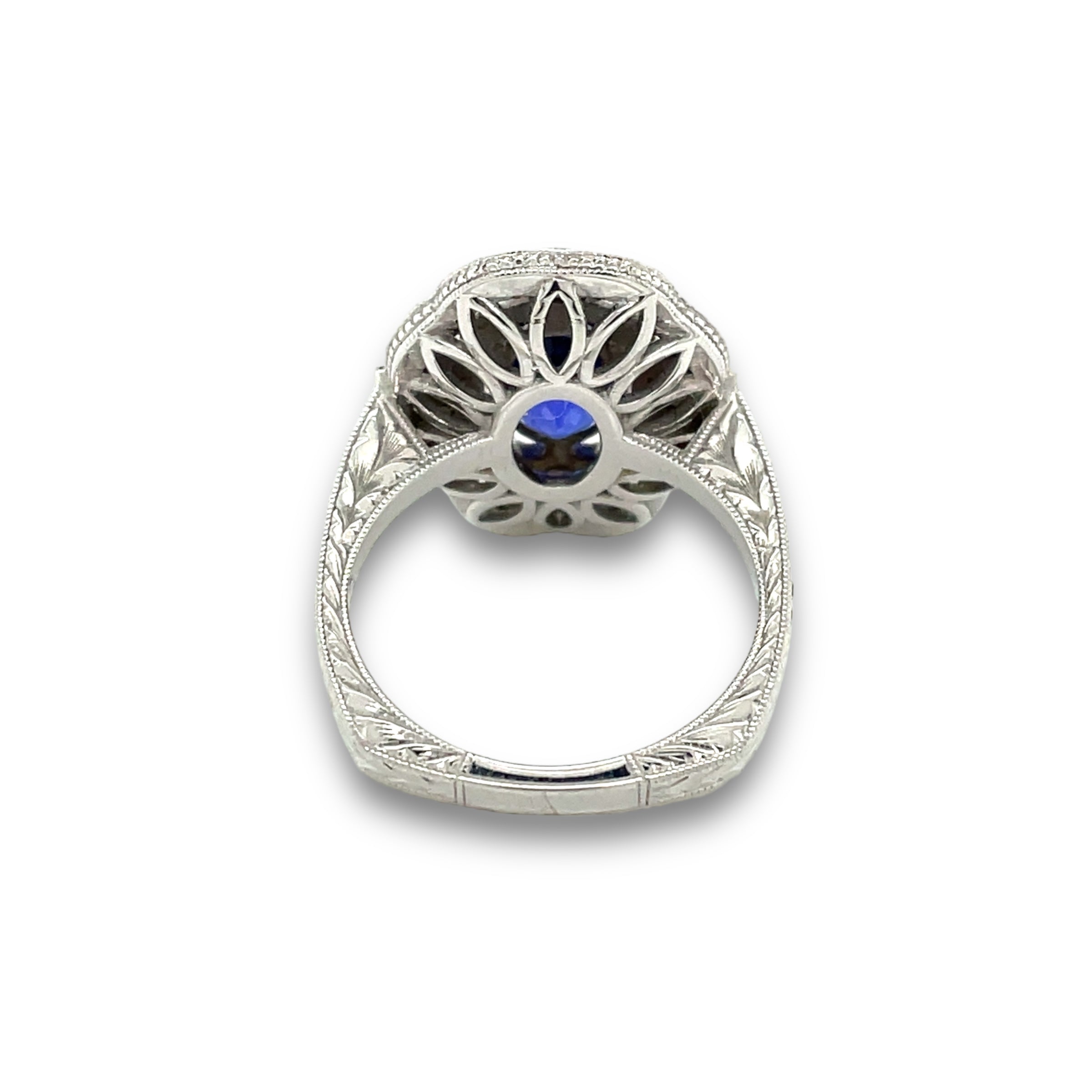 Imperia Tanzanite & Diamond Ring in 14k White Gold