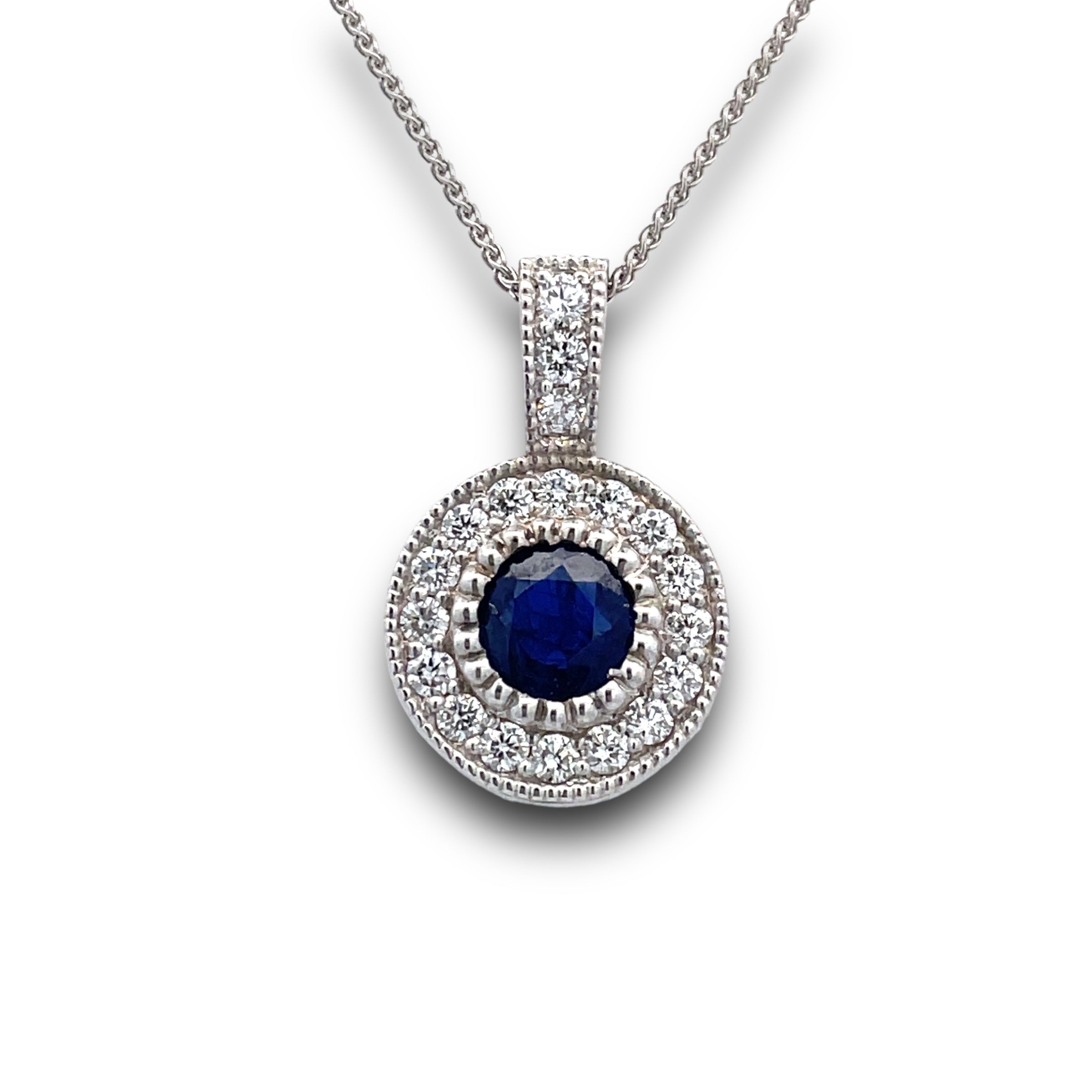 Belladonna Sapphire & Diamond Necklace