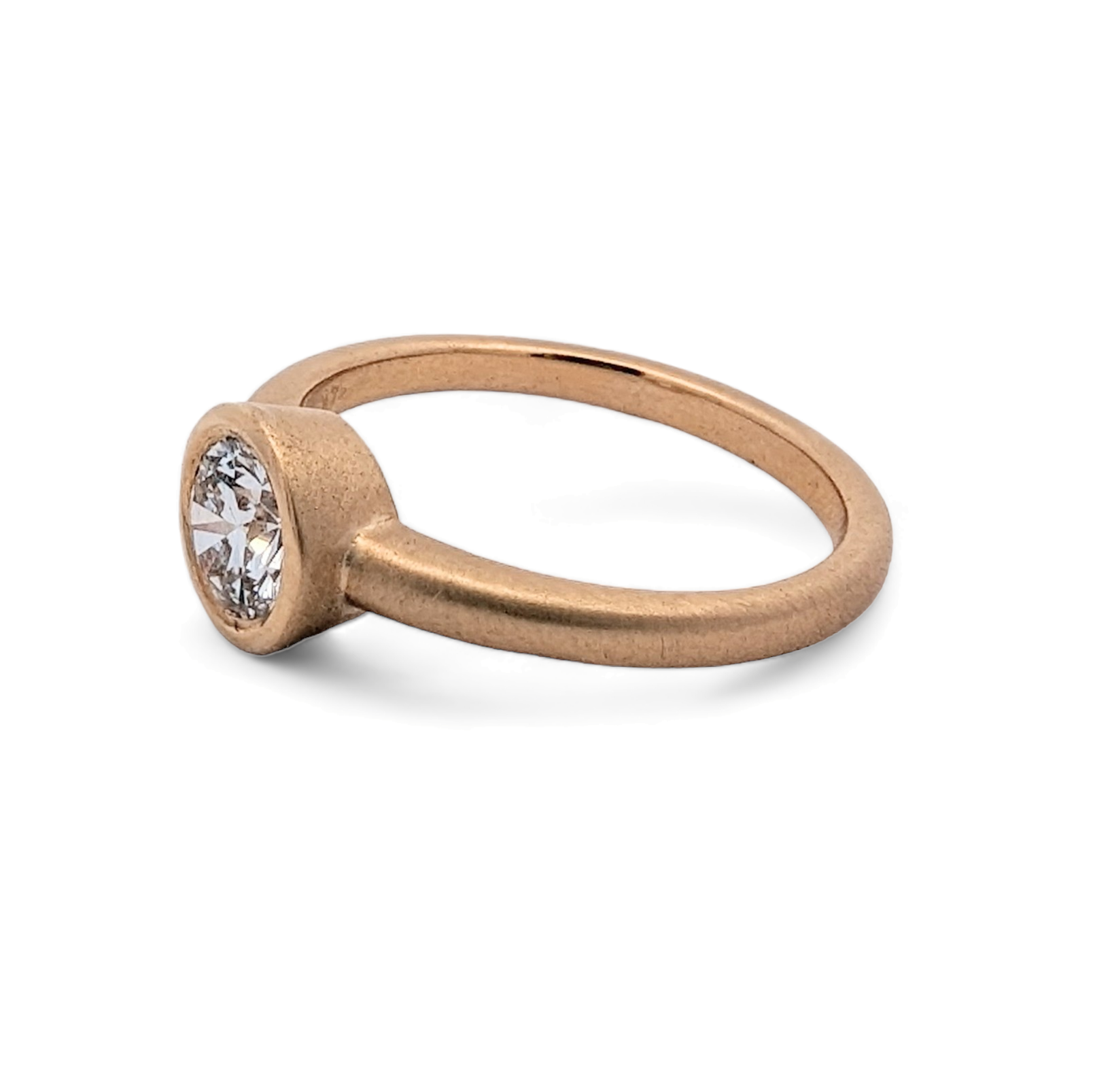 14K Yellow Gold Bezel Set Ring