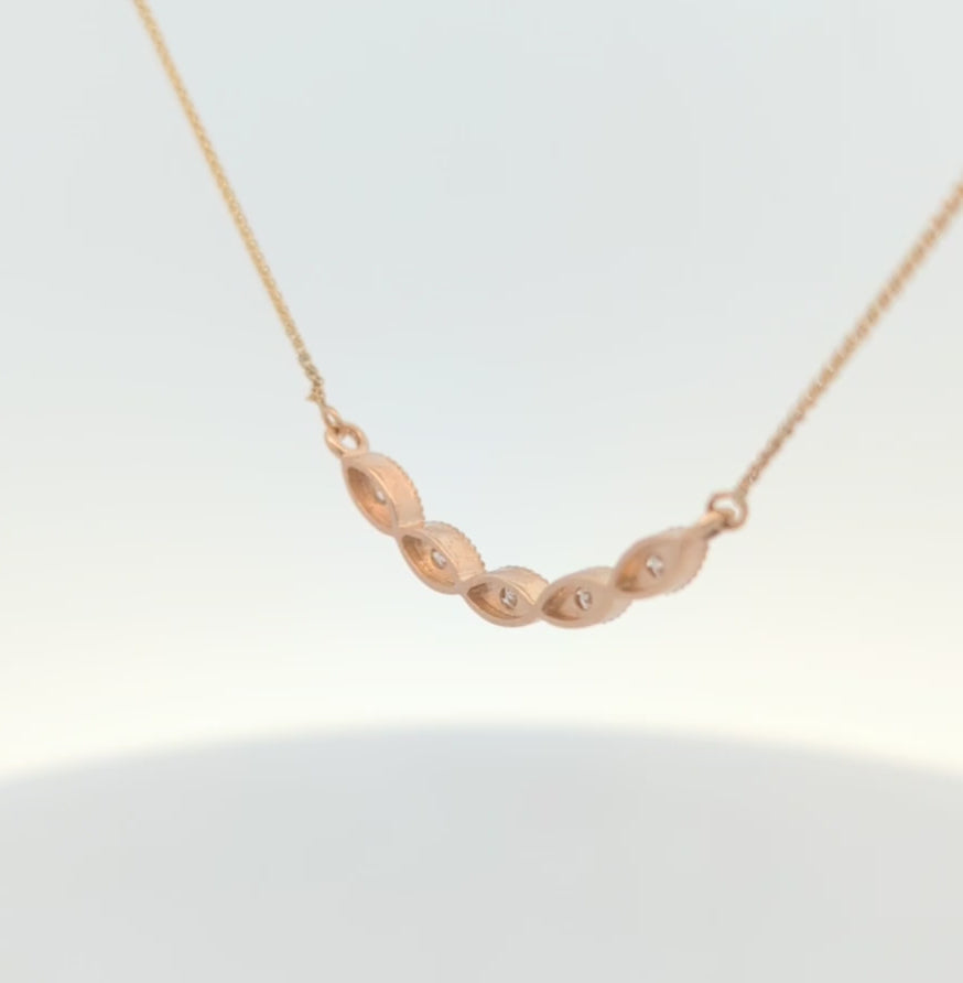 Miabella Diamond Bar Necklace