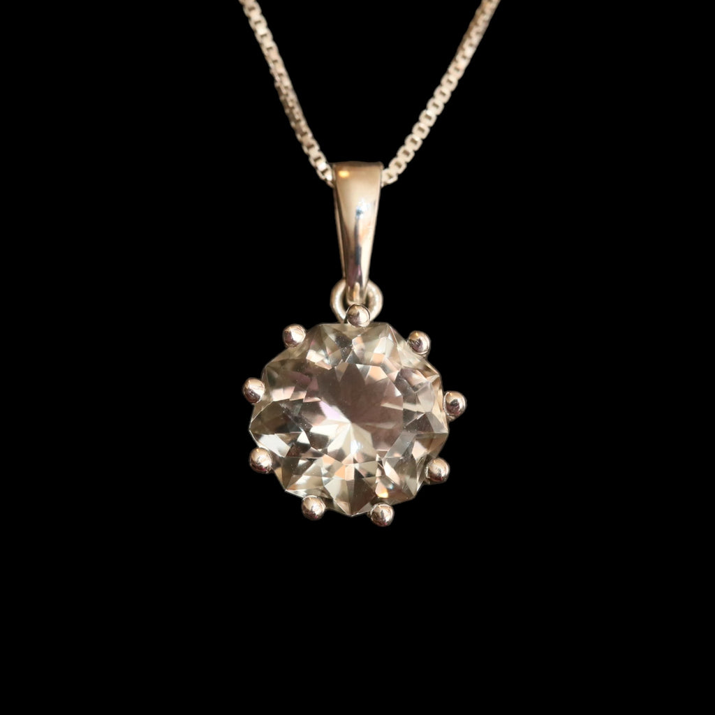 Tania Prasiolite Necklace in Sterling Silver