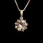 Tania Prasiolite Necklace in Sterling Silver