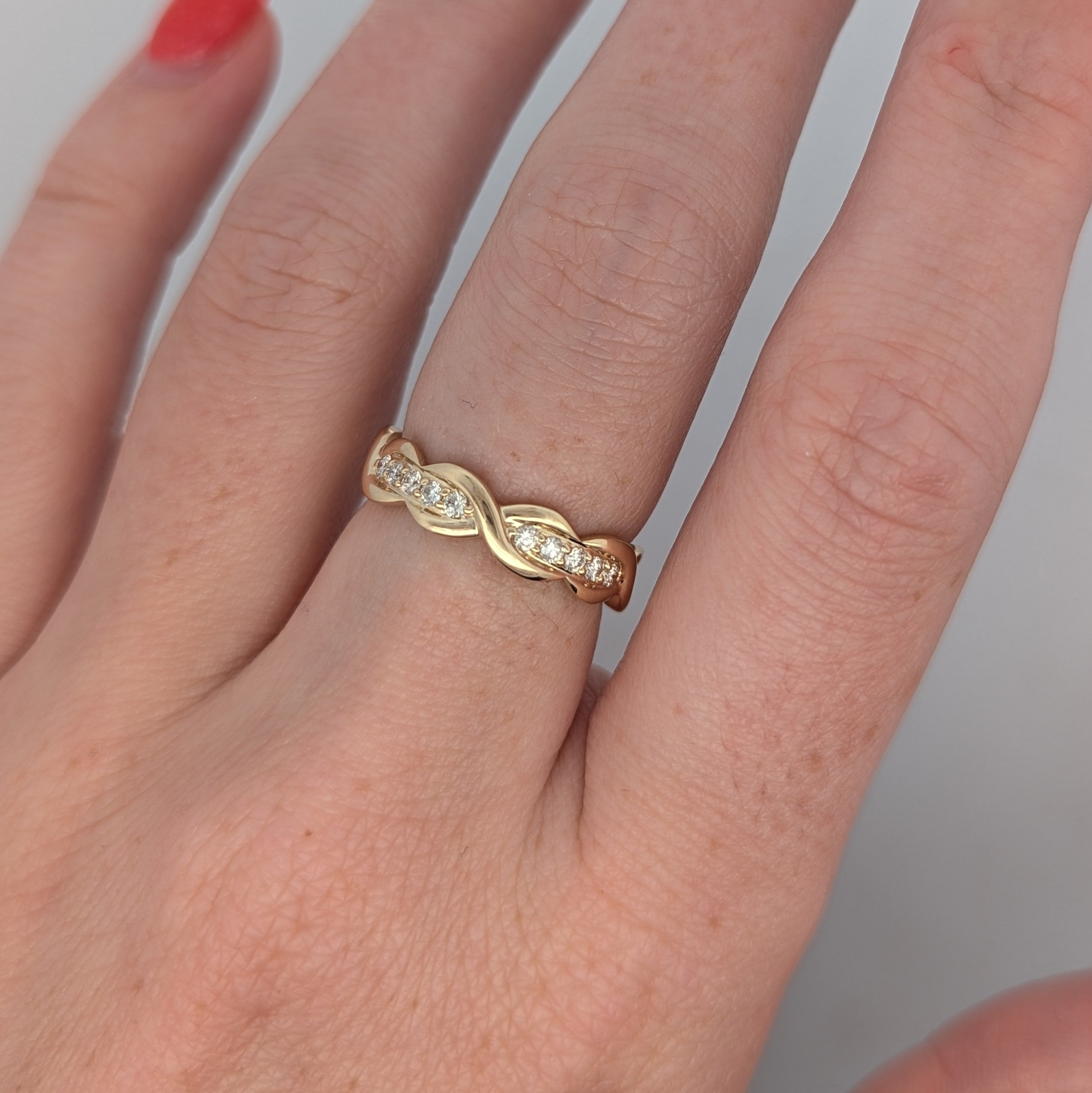 Yellow Gold Braid Ring