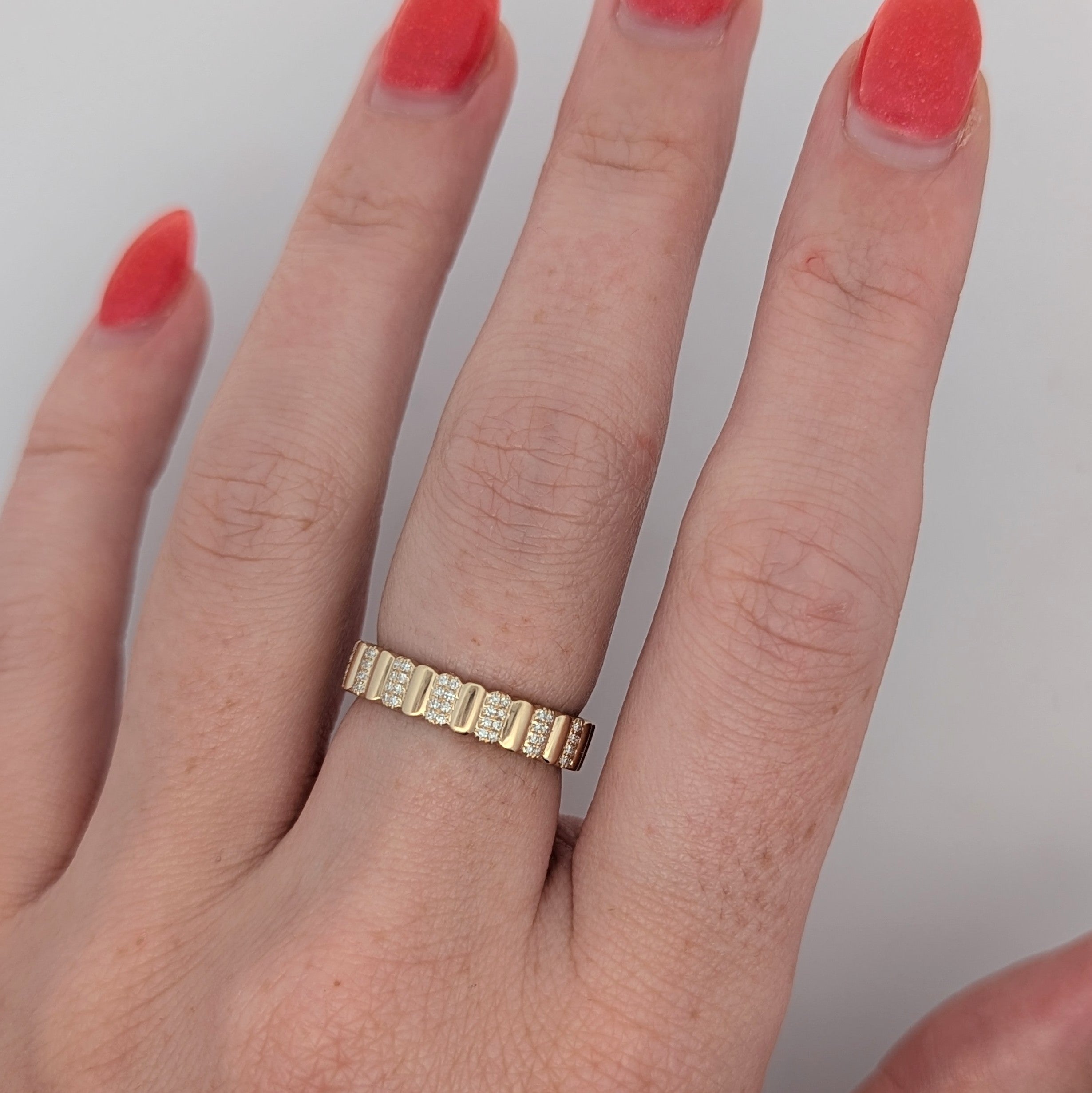 Yellow Gold Bar Ring