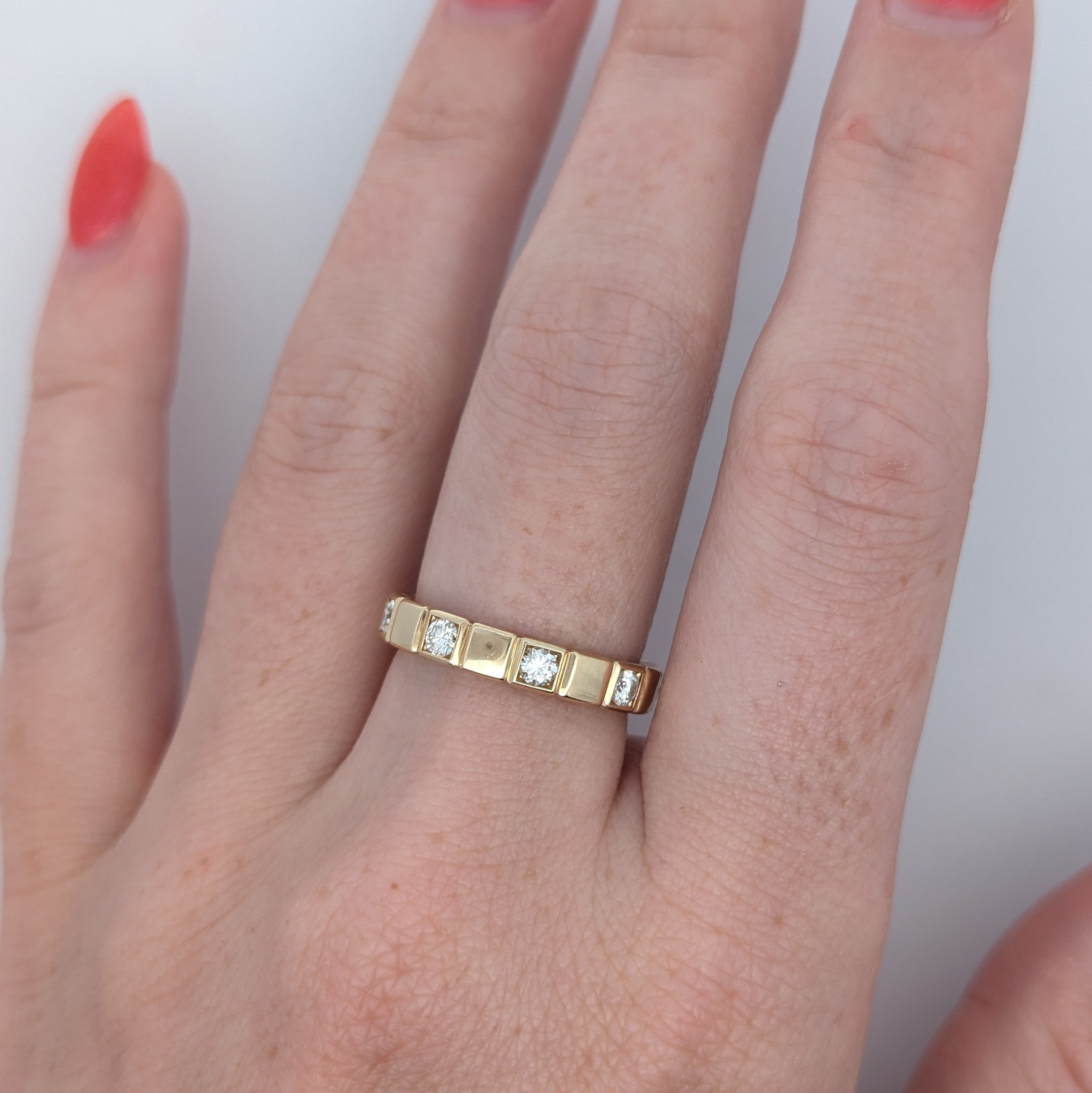 Yellow Gold Square Design Ring