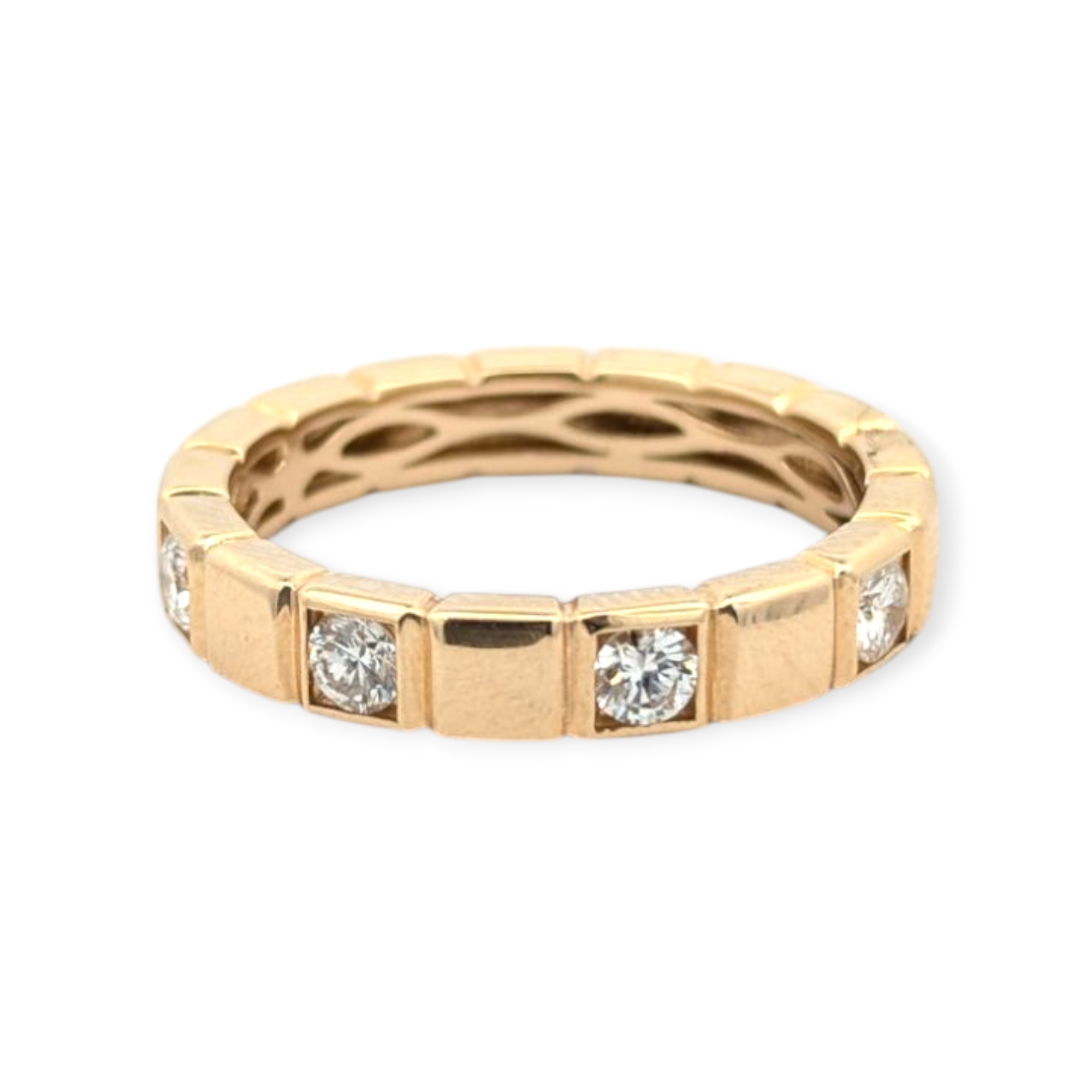 Yellow Gold Square Design Ring