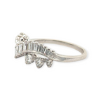 Vintage White Gold and Diamond Twist Band