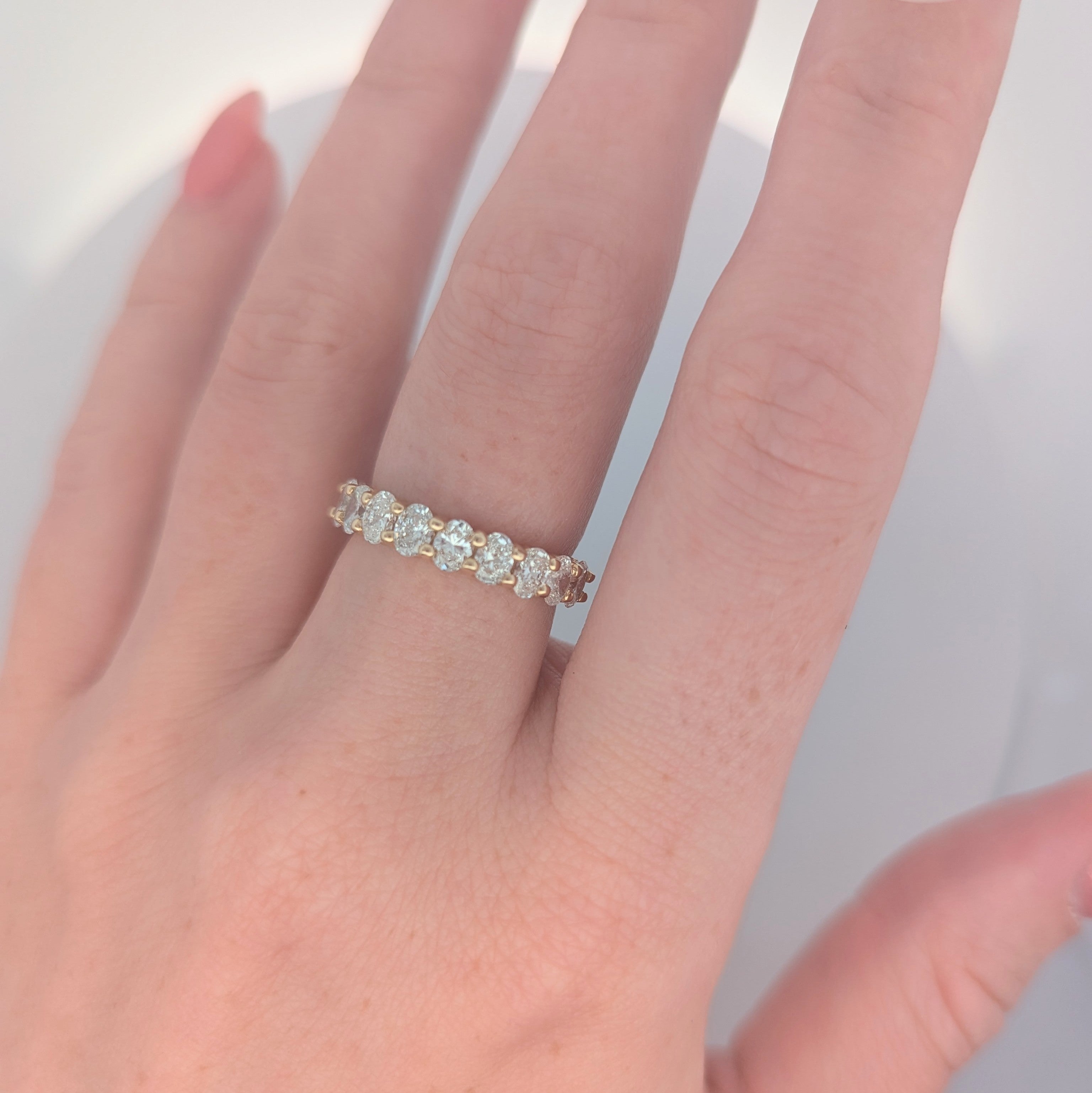 Oval Lab Grown Diamond Band