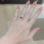 Giulia Garnet & Diamond Ring in 14k Yellow Gold