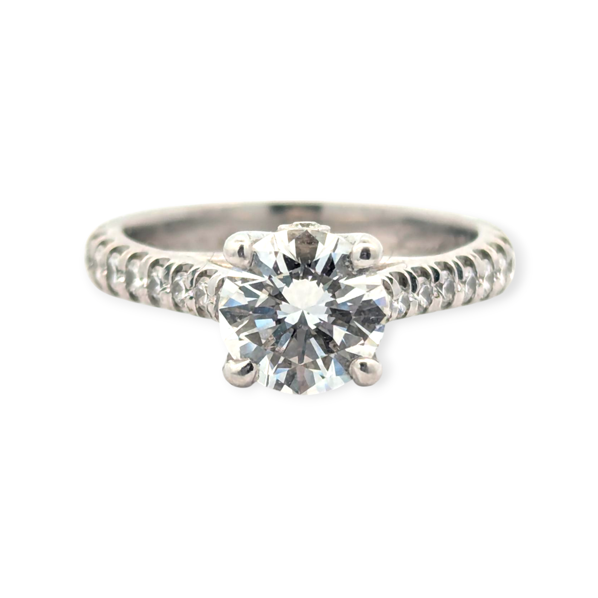 Platinum Engagement Ring with GIA Diamond