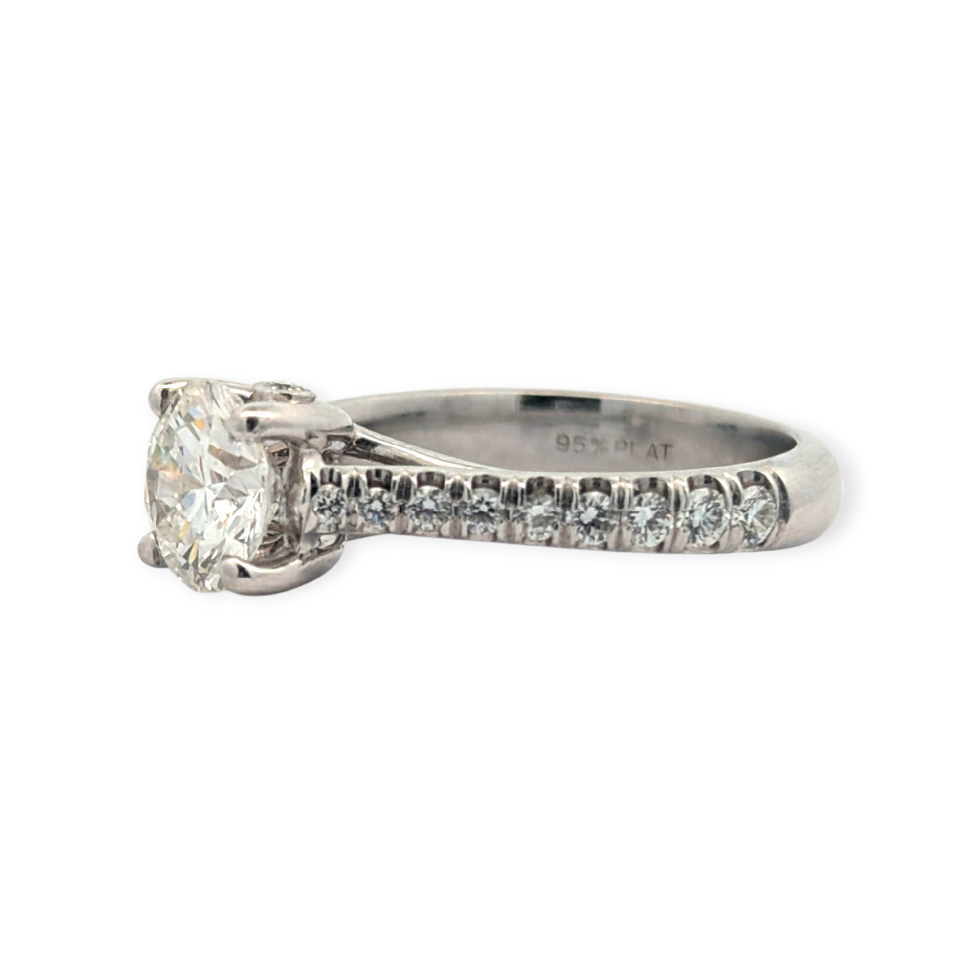 Platinum Engagement Ring with GIA Diamond