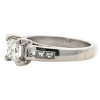 Platinum Princess Cut Engagement Ring