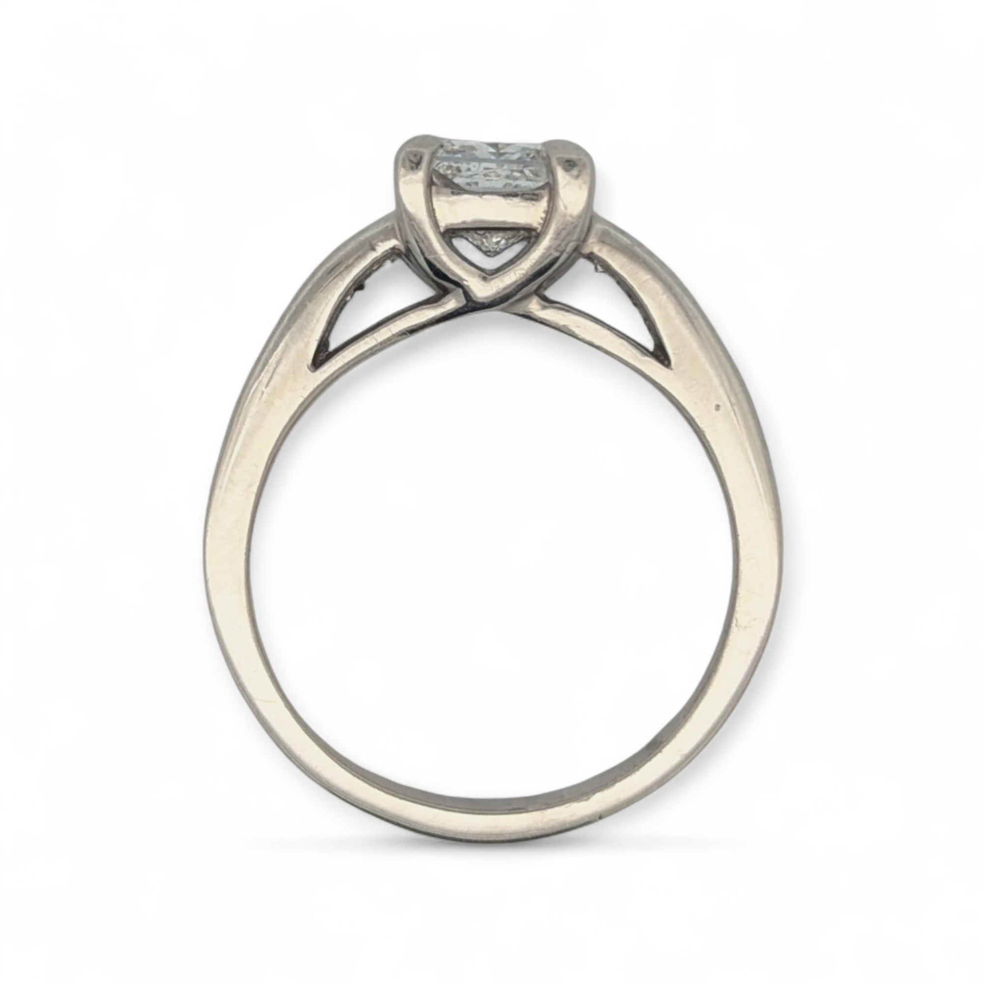 Platinum Princess Cut Engagement Ring