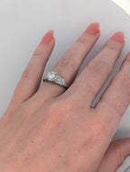 Vintage Platinum Engagement Ring