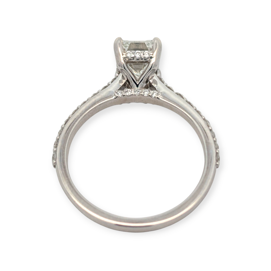 Classic Hidden Halo Solitaire Engagement Ring [Made to Order]