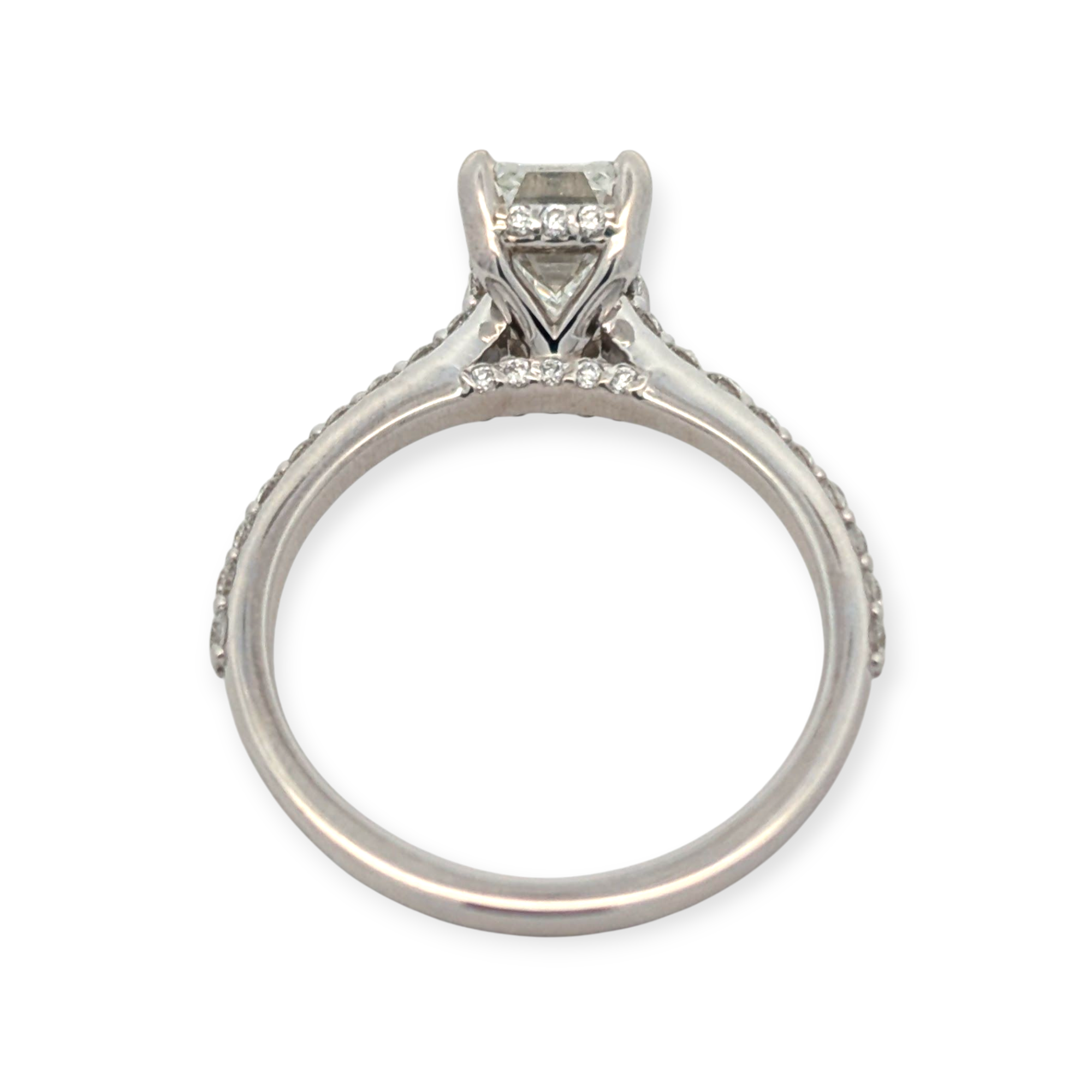 Classic Hidden Halo Solitaire Engagement Ring [Made to Order]