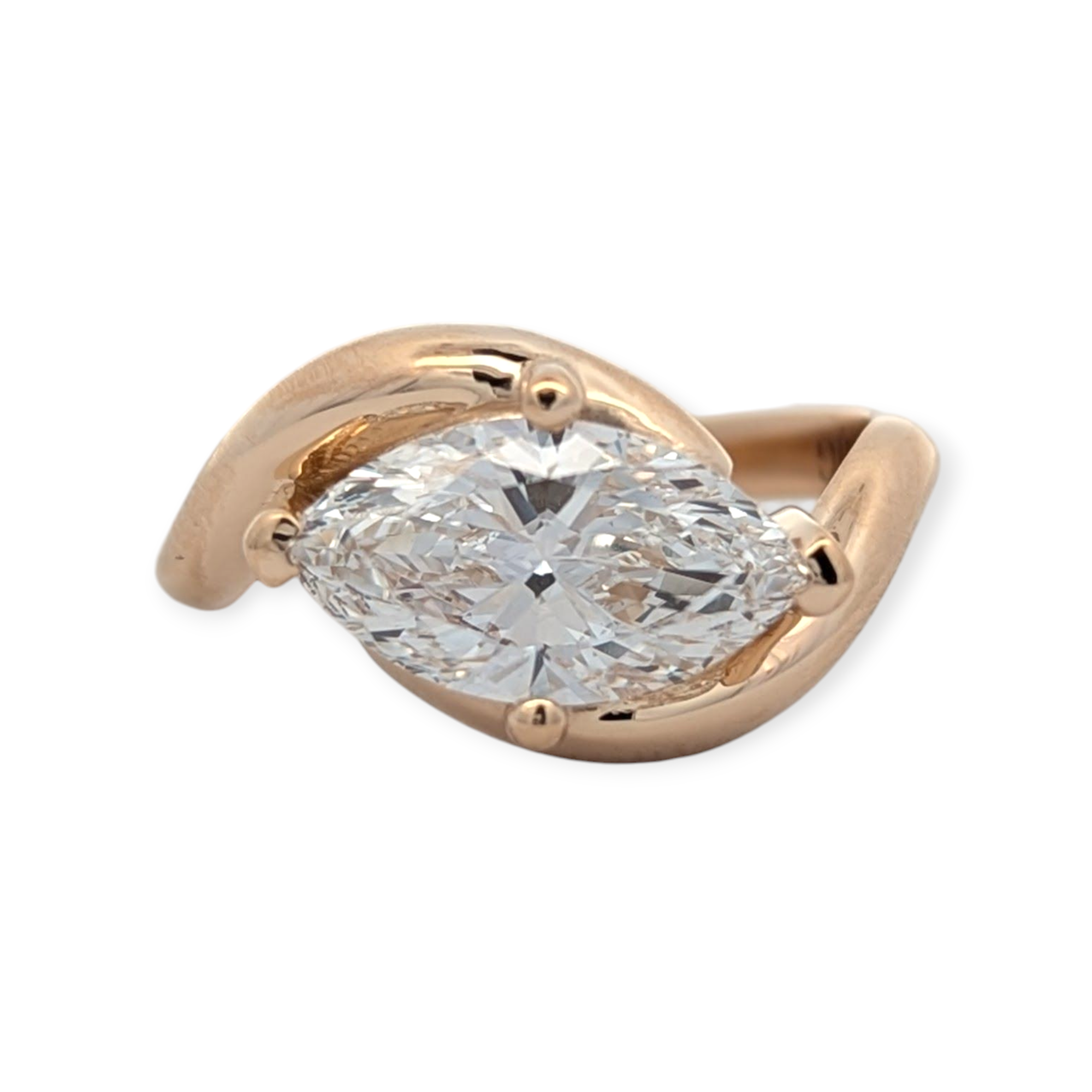 Wave Wrap Engagement Ring [Made to Order]