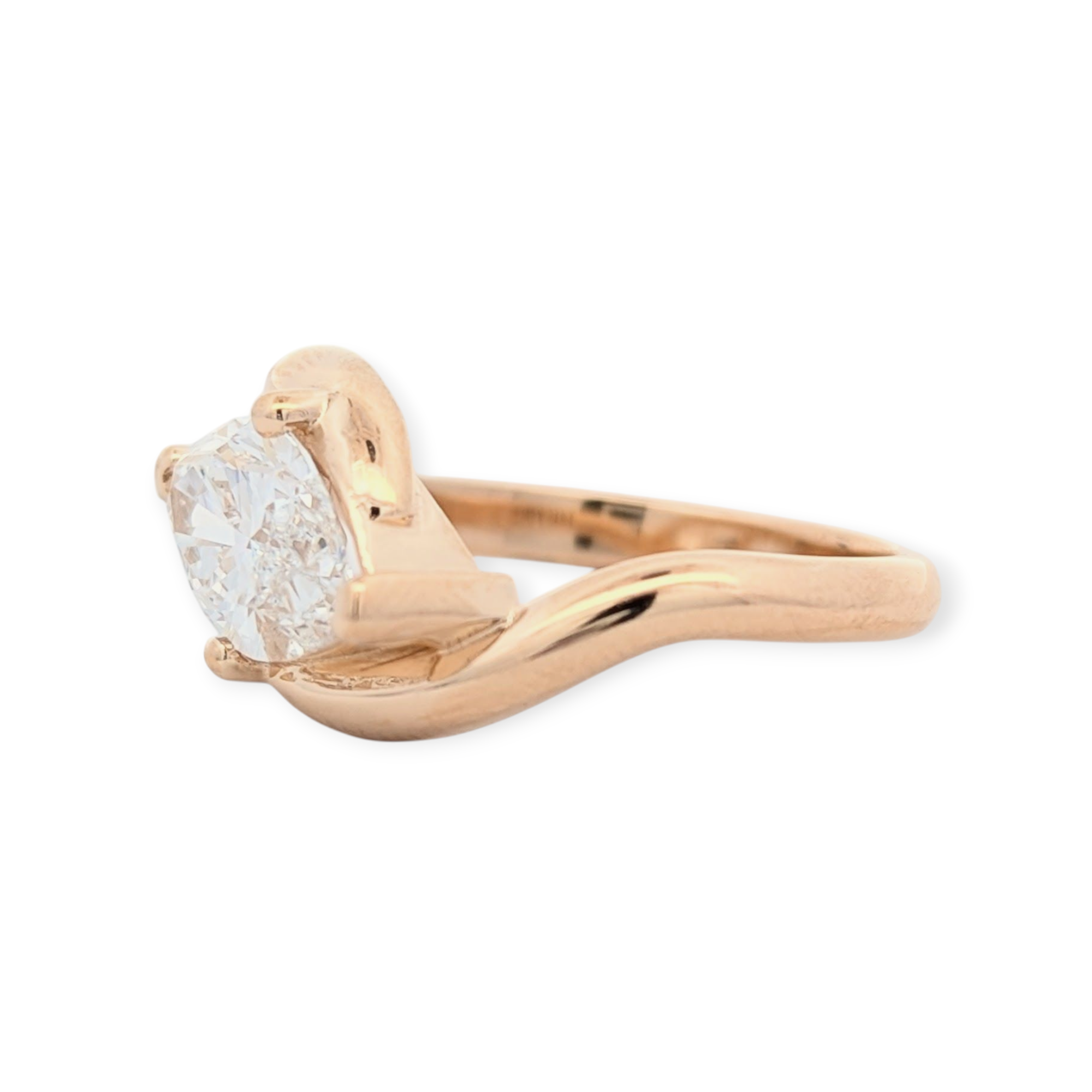 Wave Wrap Engagement Ring [Made to Order]