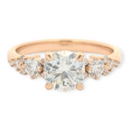 Starlight Cluster Accent Engagement Ring [Made to Order]