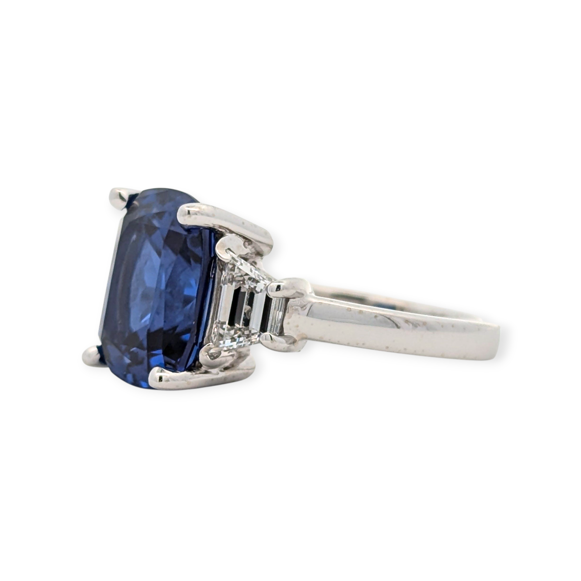 Lab Grown Sapphire and Diamond Engagement / Cocktail Ring [Made to Order]