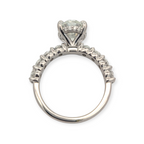 Oval Accent Engagement Ring [Made to Order]