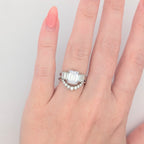 14K Gold Five-Stone Emerald Cut Engagement Ring [Made to Order]