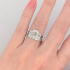 14K Gold Star-Set Bands