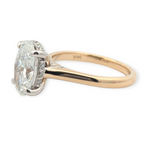 Classic Hidden Halo Solitaire Engagement Ring [Made to Order]