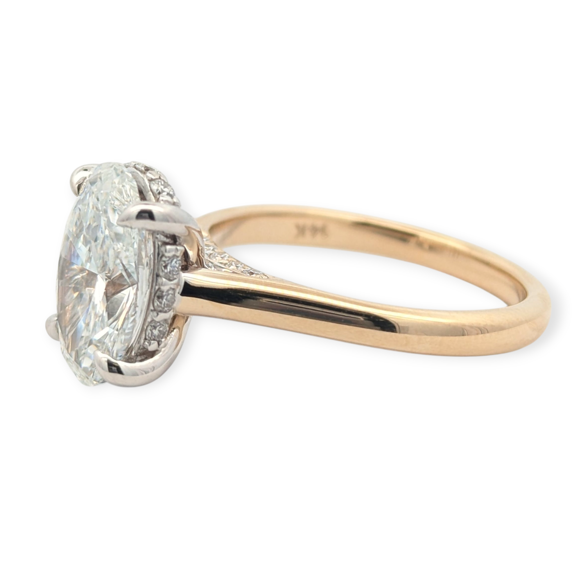 Classic Hidden Halo Solitaire Engagement Ring [Made to Order]