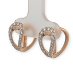 14K Yellow Gold Split Huggie Hoops