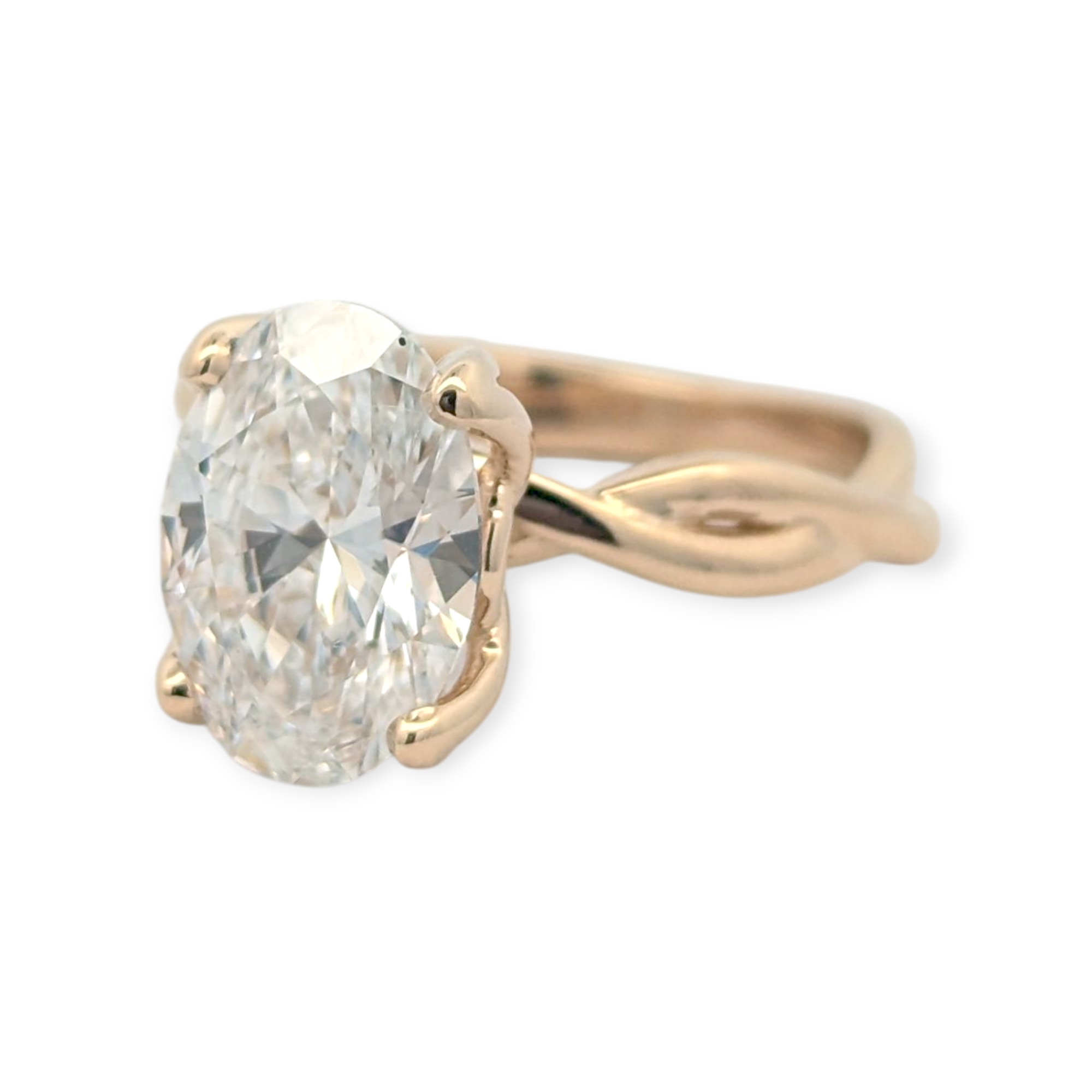 Tulip Twist Engagement Ring [Made to Order]