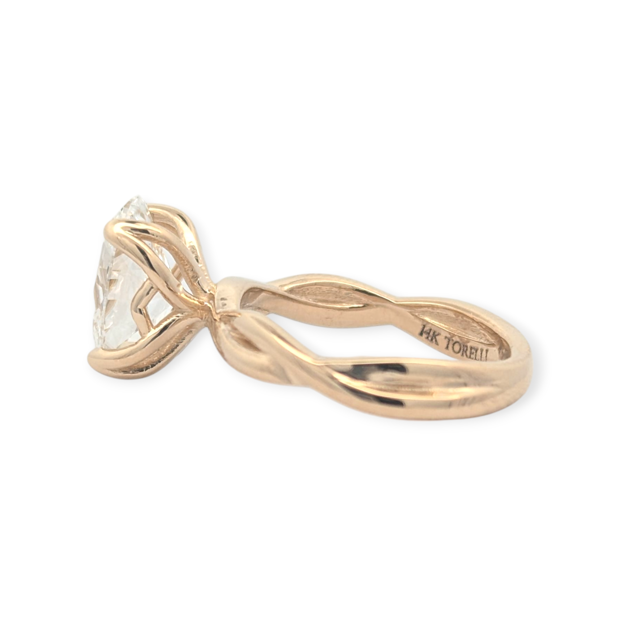 Tulip Twist Engagement Ring [Made to Order]