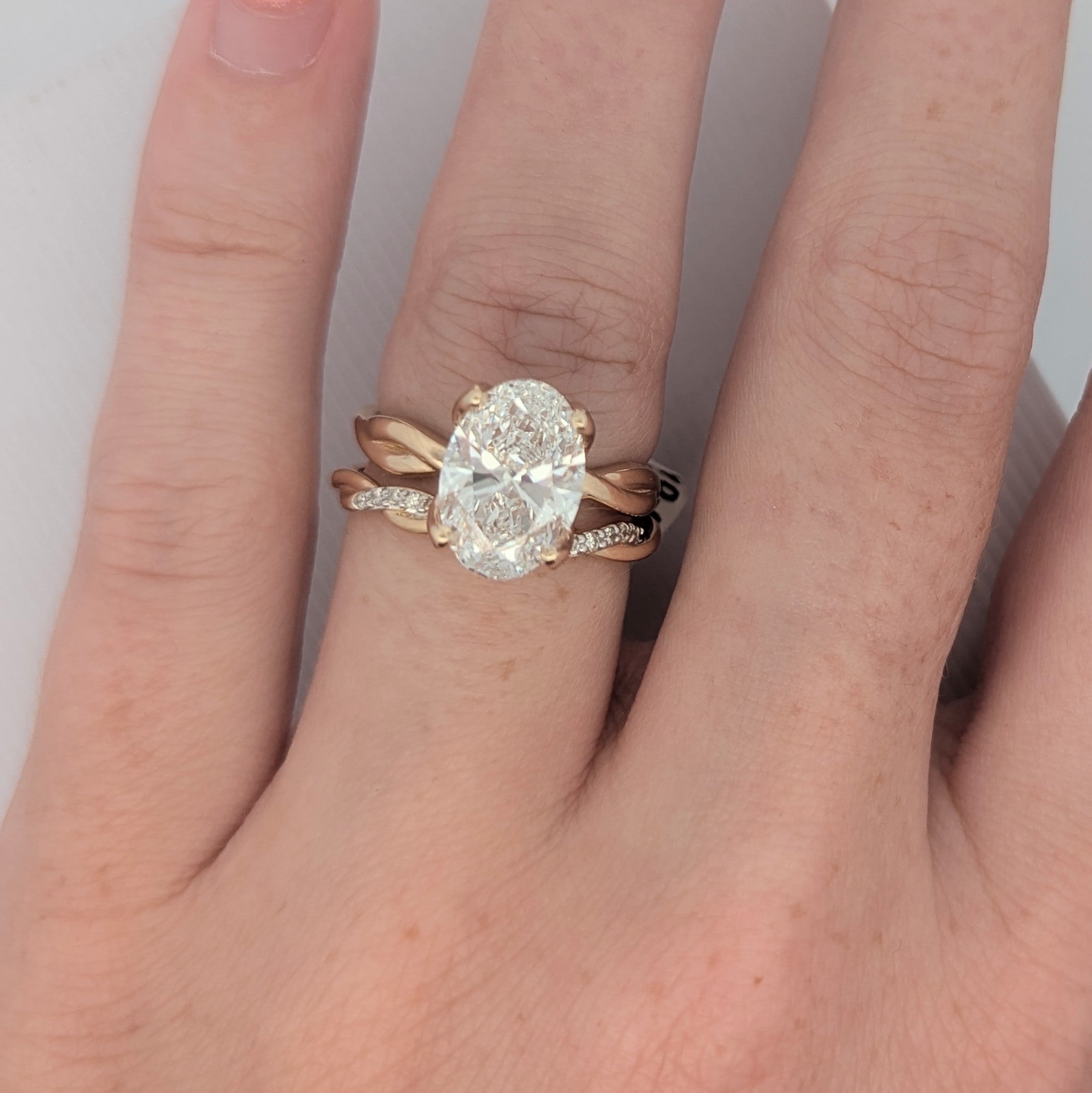 Tulip Twist Engagement Ring [Made to Order]