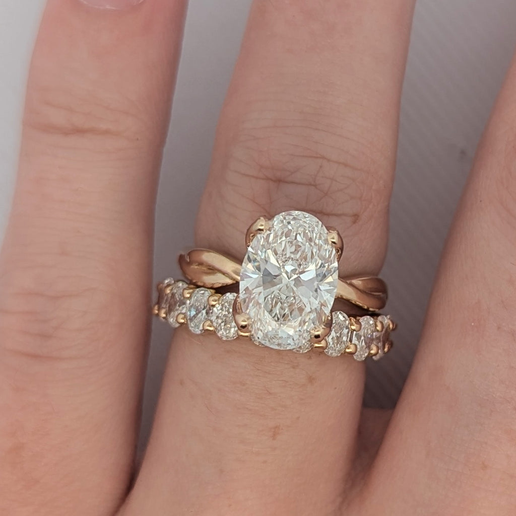 Tulip Twist Engagement Ring [Made to Order]