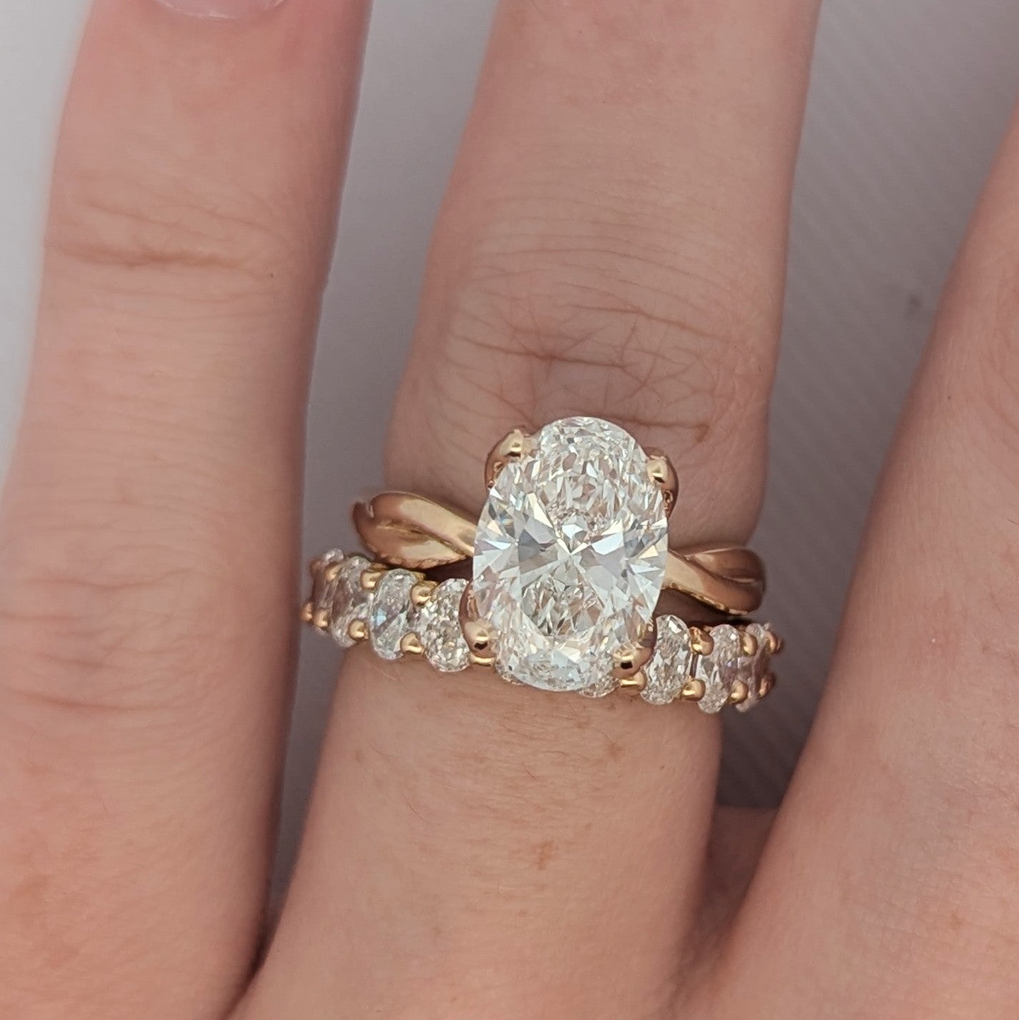 Tulip Twist Engagement Ring [Made to Order]