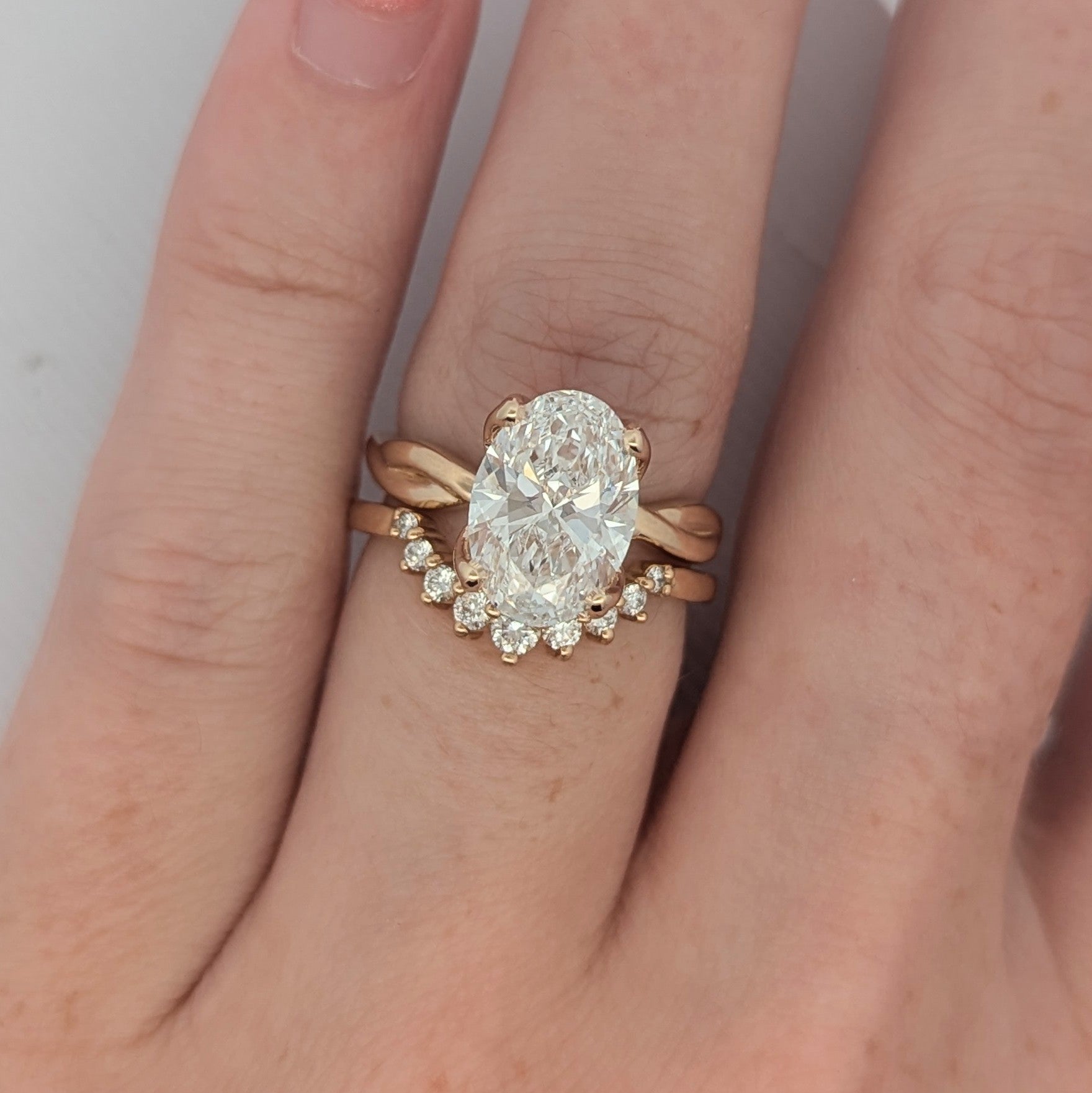 Tulip Twist Engagement Ring [Made to Order]