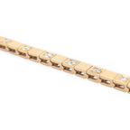 14K Yellow Gold 5-Stone Tennis Bracelet