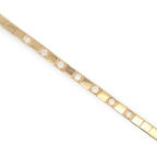 14K Yellow Gold 5-Stone Tennis Bracelet