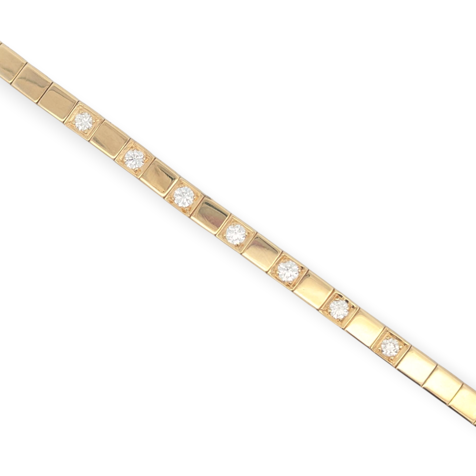14K Yellow Gold 5-Stone Tennis Bracelet