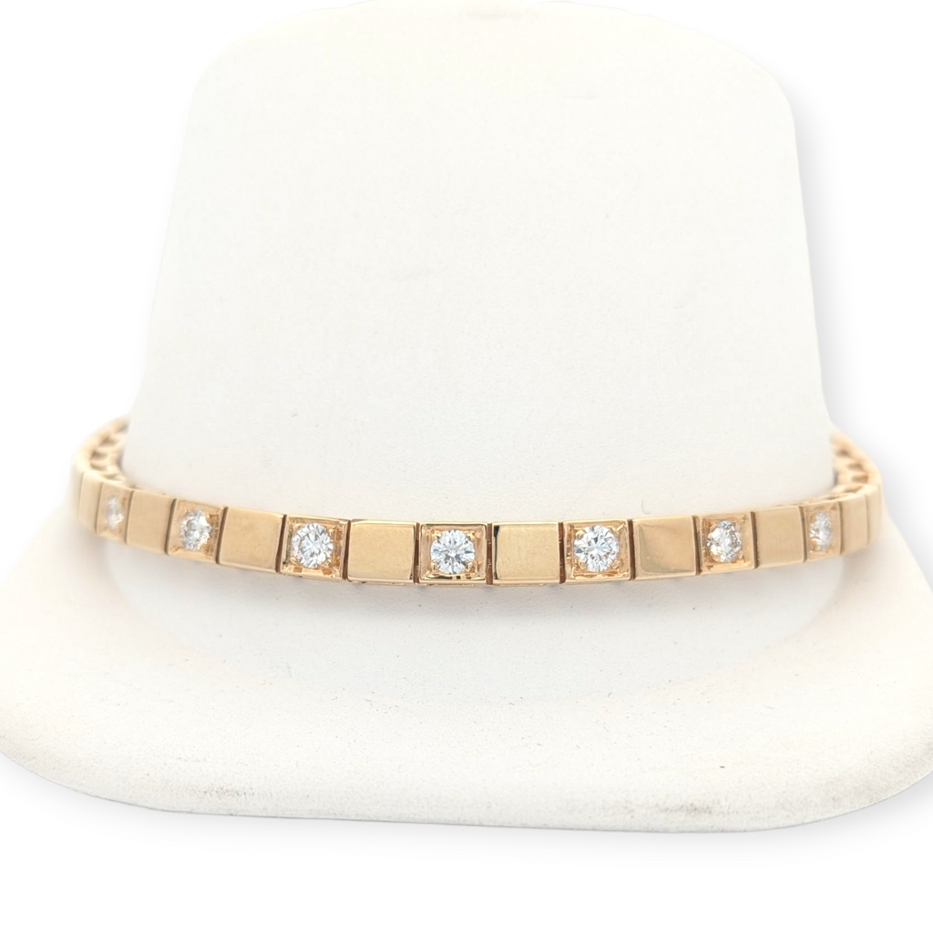 14K Yellow Gold 5-Stone Tennis Bracelet